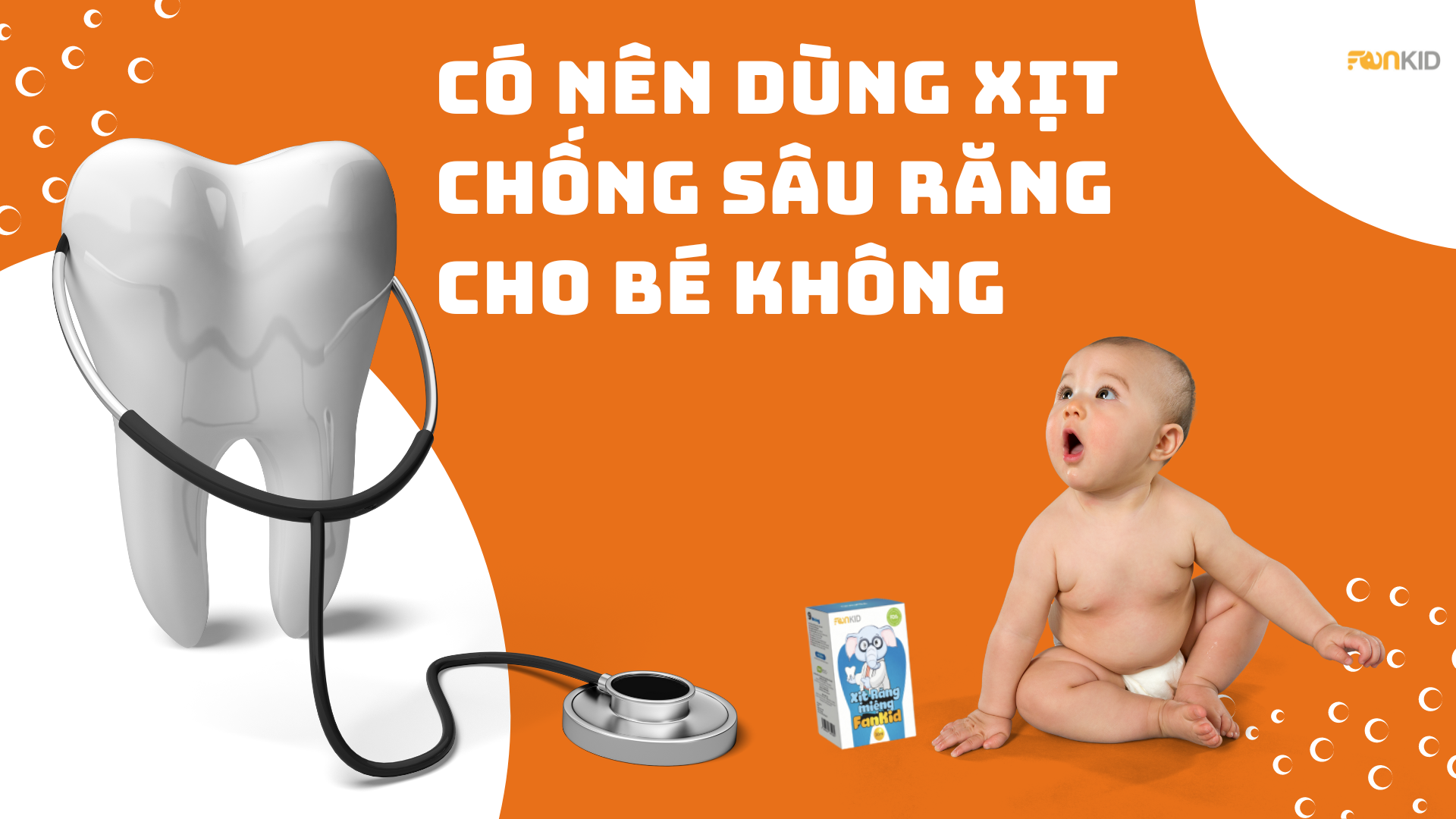 Sâu răng rất dễ xảy ra ở trẻ nhỏ vì chúng rất thích đồ ngọt. Ở bài viết này cùng Fankid tìm hiểu Xit chống sâu răng là gì? Xịt chống sâu răng cho bé có tốt không? Lưu lại bài viết này để trang bị thêm kiến thức chăm sóc răng miệng cho bé nhé!