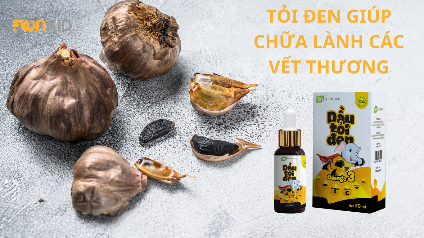 Tỏi đen giúp chữa lành các vết thương